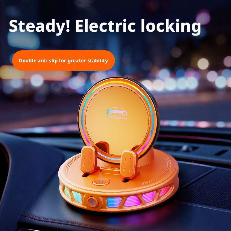 Dashboard Anti Shake Phone Holder With RGB Light