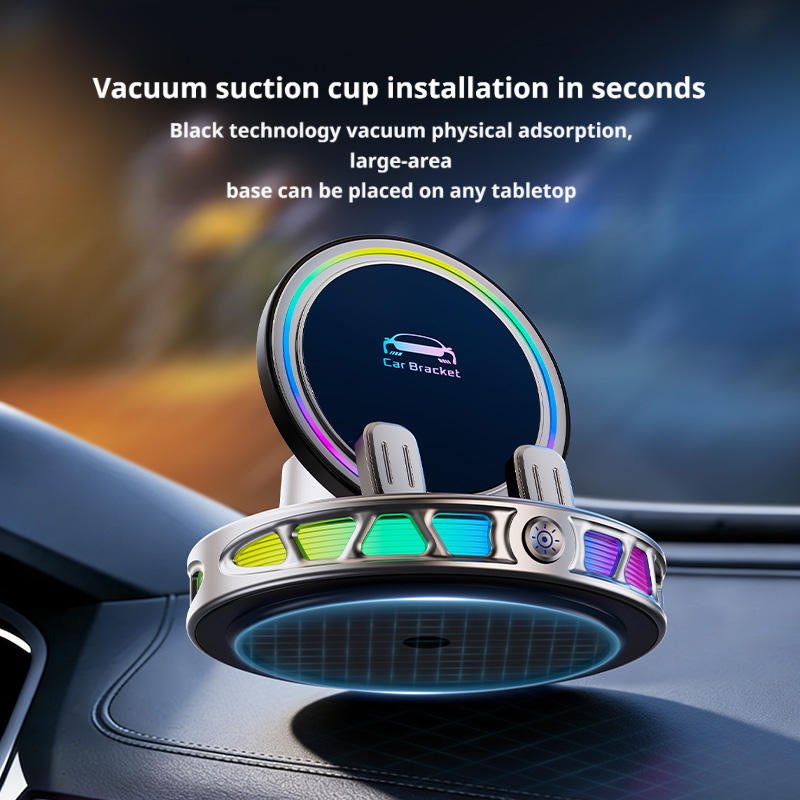 Dashboard Anti Shake Phone Holder With RGB Light
