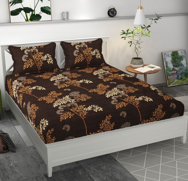 premium-microfiber-elastic-fitted-double-bedsheet-with-two-pillow-covers-70x76x6-inches-d54kdd2dt6cc73behve0